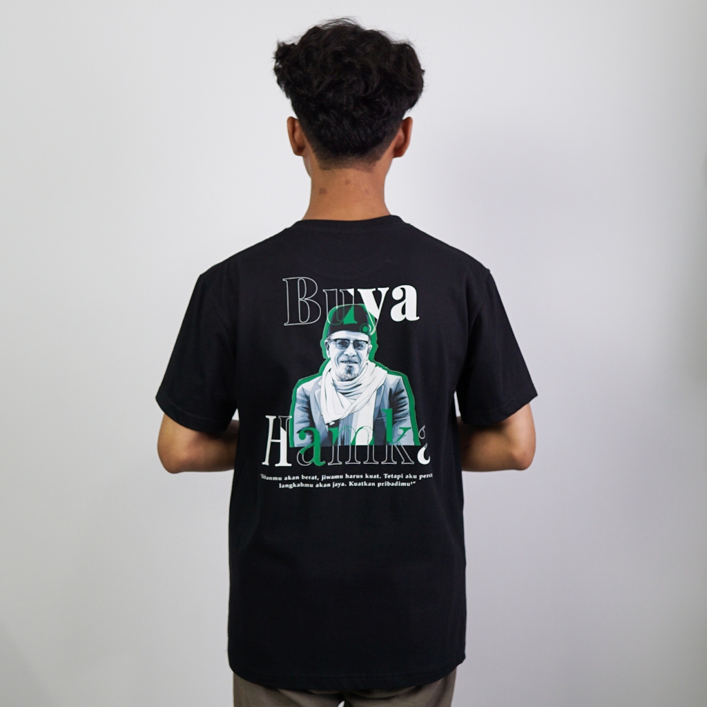 Desain Kaos Keren - Kaos Islami Desain Tokoh Buya Hamka Bahan Combed 20s Lembut dan Nyaman Standar D