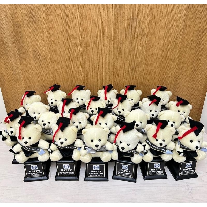 Trophy boneka wisuda