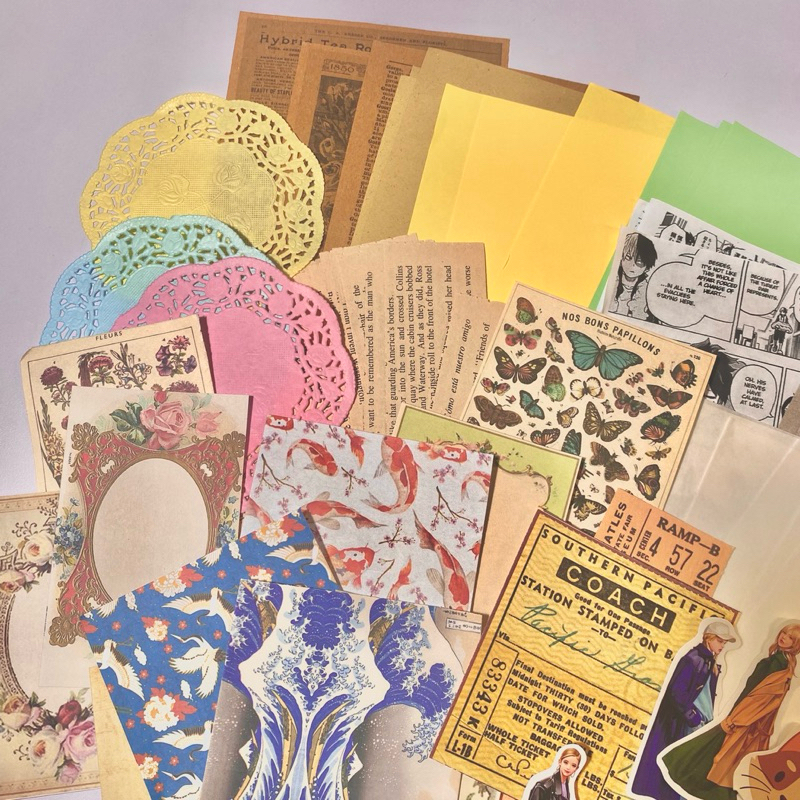 

JOURNAL KIT 70pcs Journal Mini Kit Scrapbook Vintage Bujo Journaling Vintage Jurnal Kit Aesthetic Planner