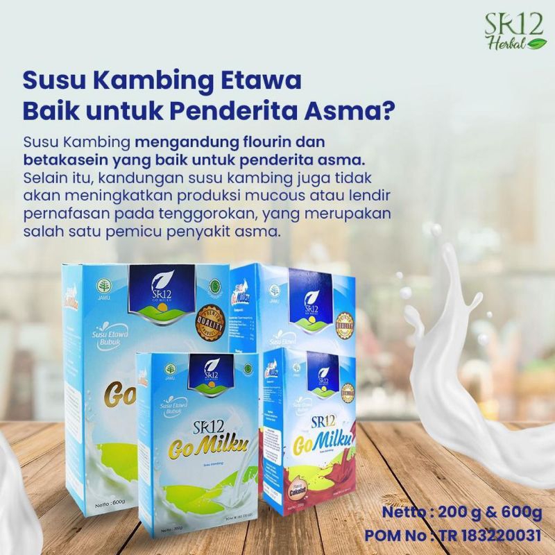 

SUSU KAMBING ETAWA/SUSU GOMILKU SR12 ASLI/SUSU OBAT/SUSU COKLAT/SUSU STRAWBERRY