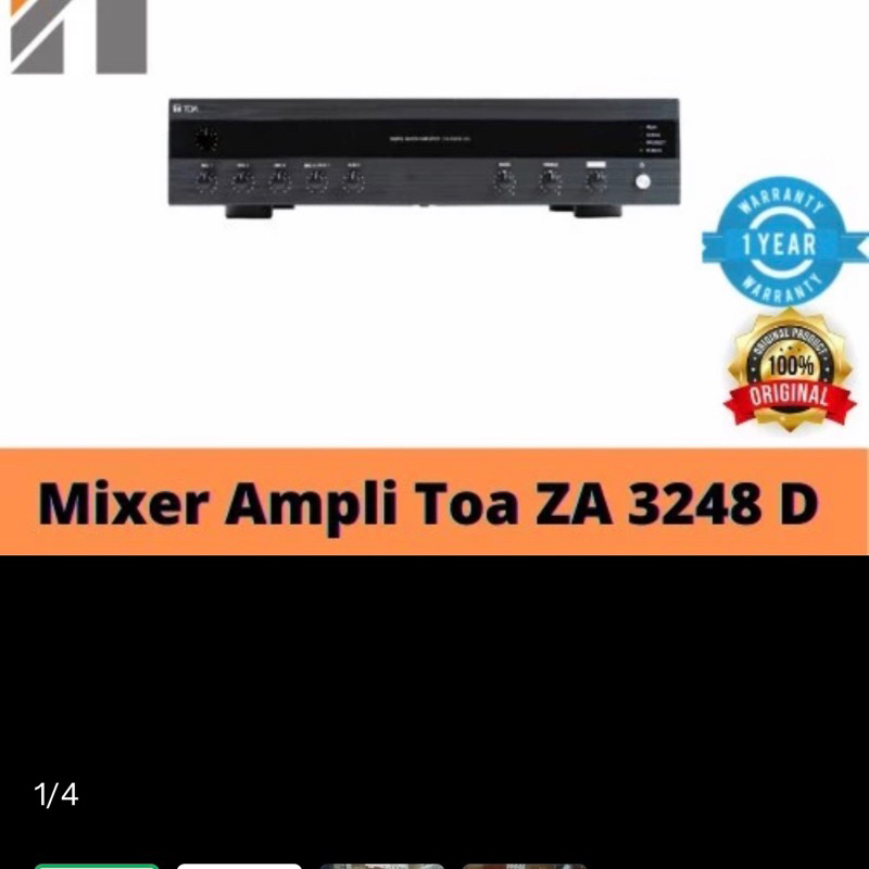 Ampli Amplifier TOA ZA-3248 480watt