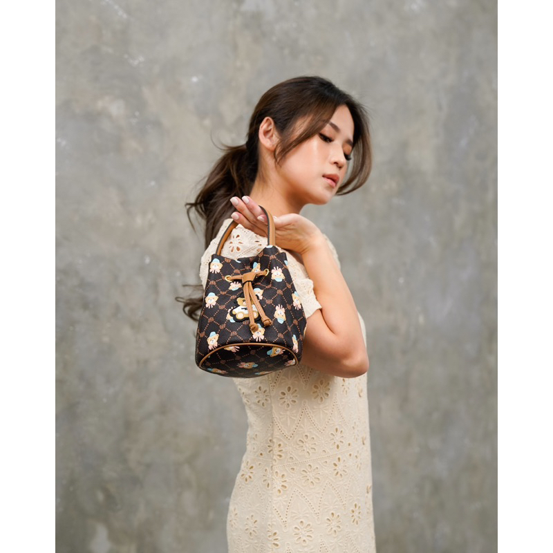 Danny Bear Tas Kulit Serut Selempang Wanita DKB1116011 Original