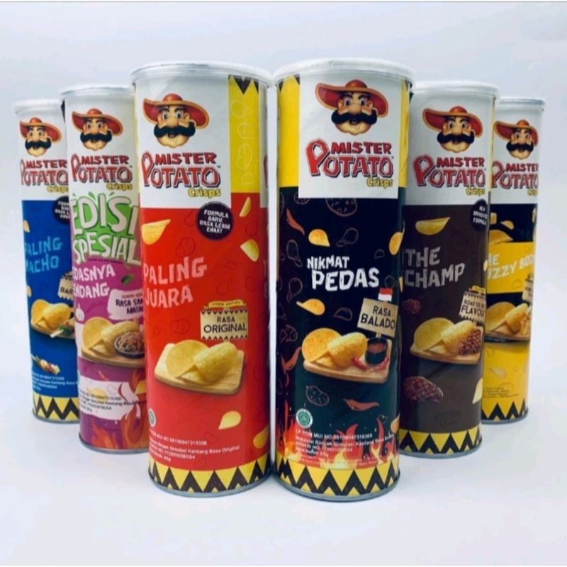 

Mister Potato Crisps 80gr All Varian