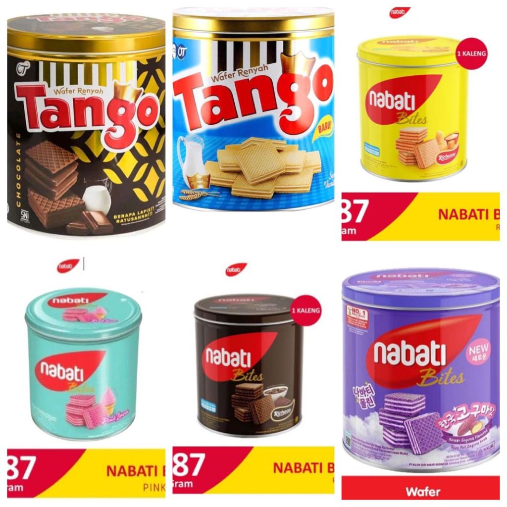 

Tango Wafer Kaleng 270gr | Aneka Wafer Kaleng