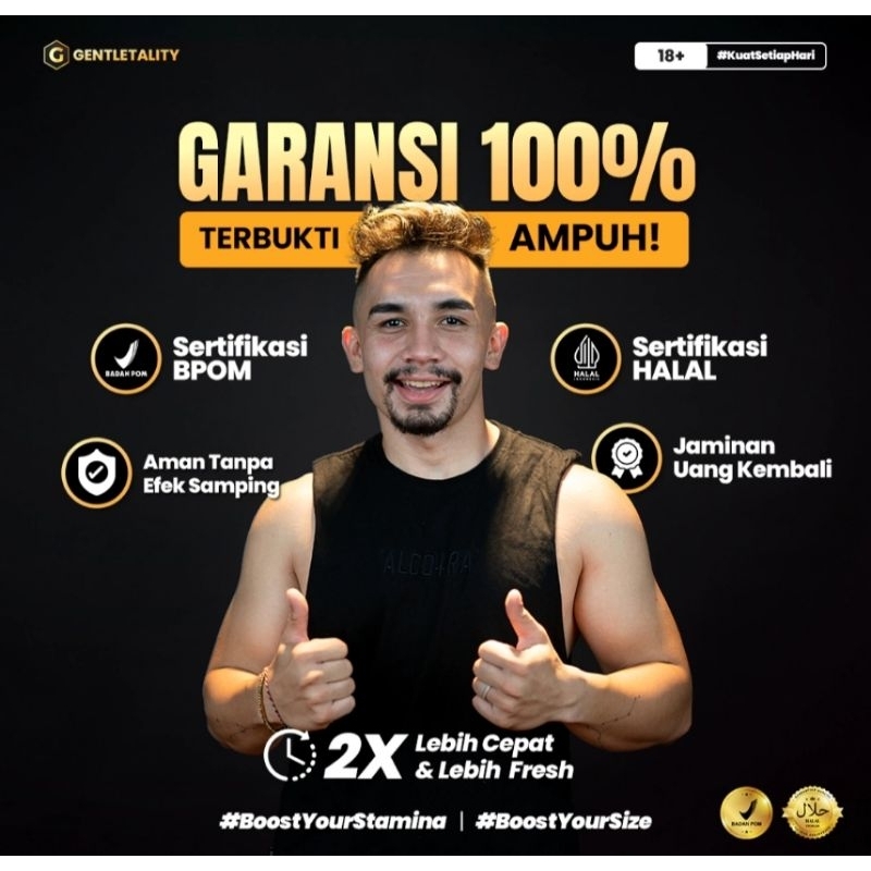 GENTLETALITY - Suplemen Herbal Stamina Pria Terbaik