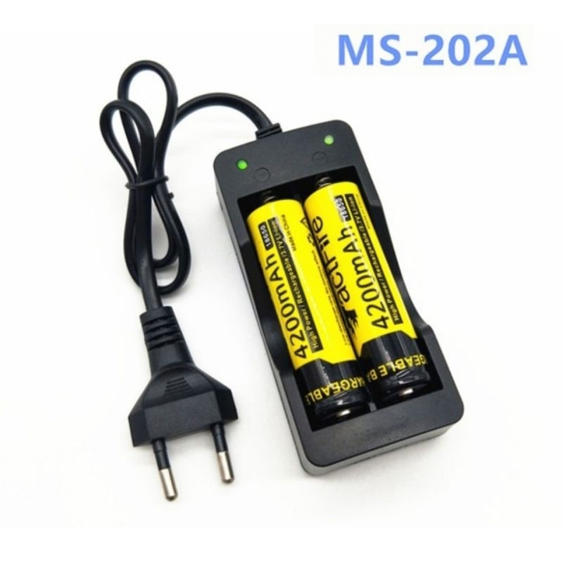 Charger Cas Baterai 18650