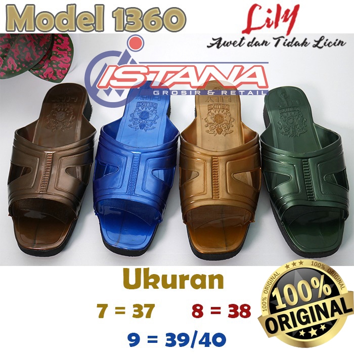 SANDAL LILY PRIA/WARNITA 1360 SANDAL JADUL SANDAL LILI  MURAH SANDAL LILY ORIGINAL