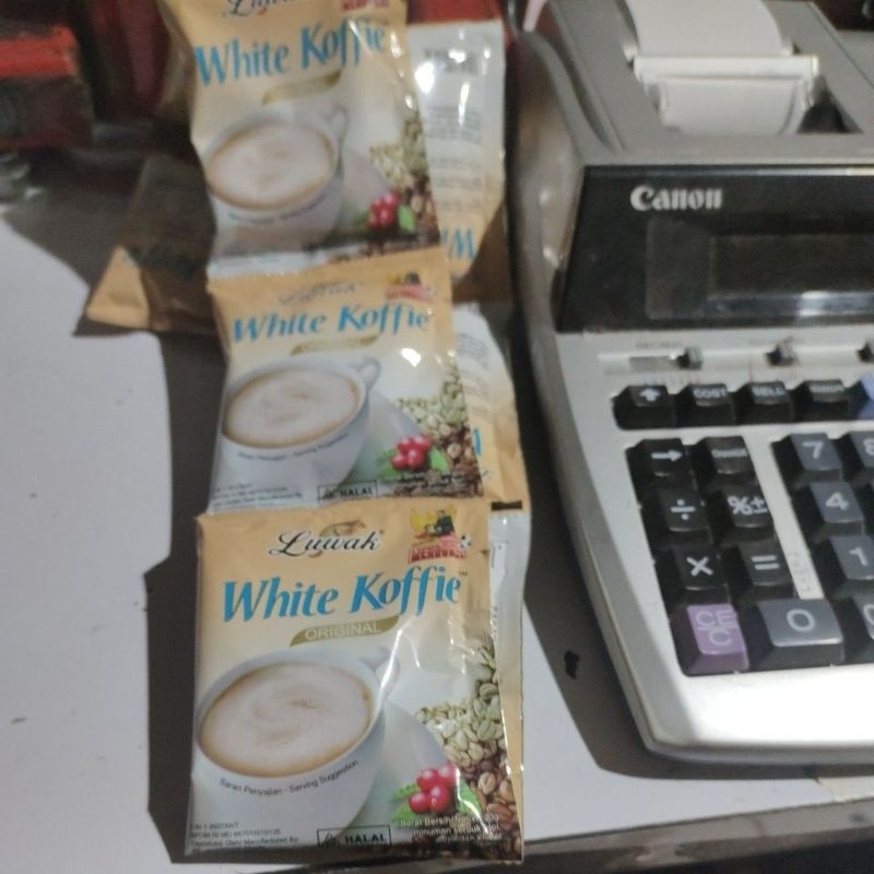 

white koffie