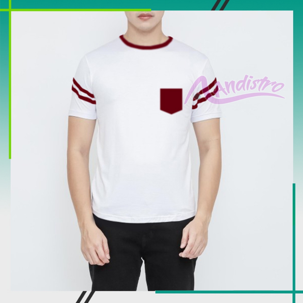 T Shirt Pocket Polos Basic Series | Kaos Poket Pria | Kaos Polos Distro Combed 24s | Kaos Polos Kant