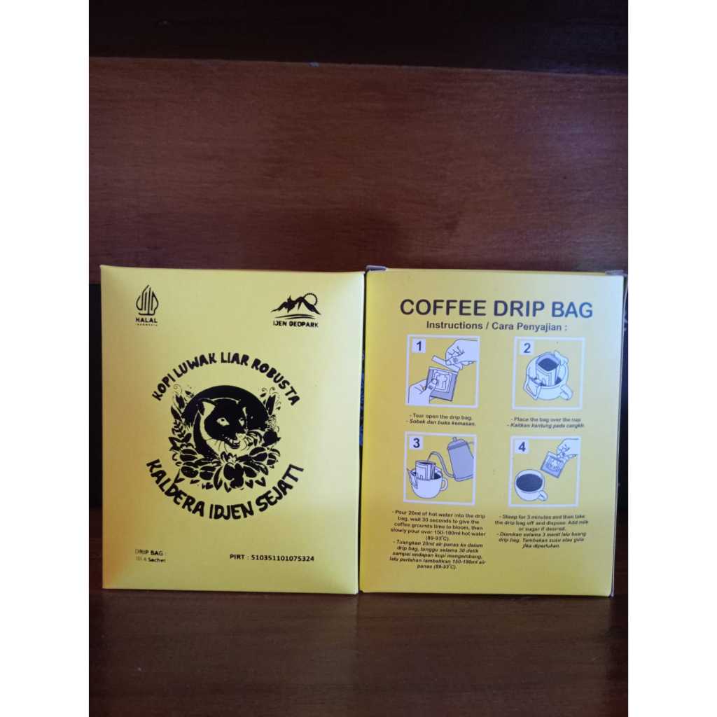 

coffee drip bag luwak liar rabusta