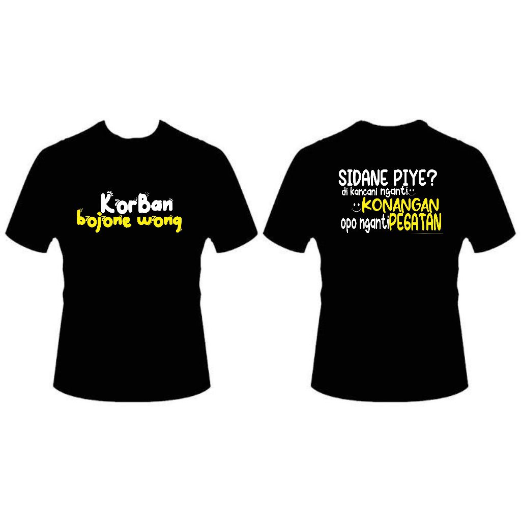 kaos korban bojone wong