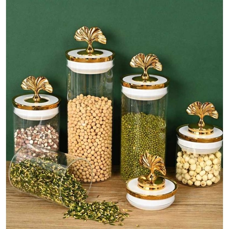 Toples Dayang Set / Toples Kipas Set / Toples Daun Ginko set / Toples Kaca Set / Toples Lebaran Set