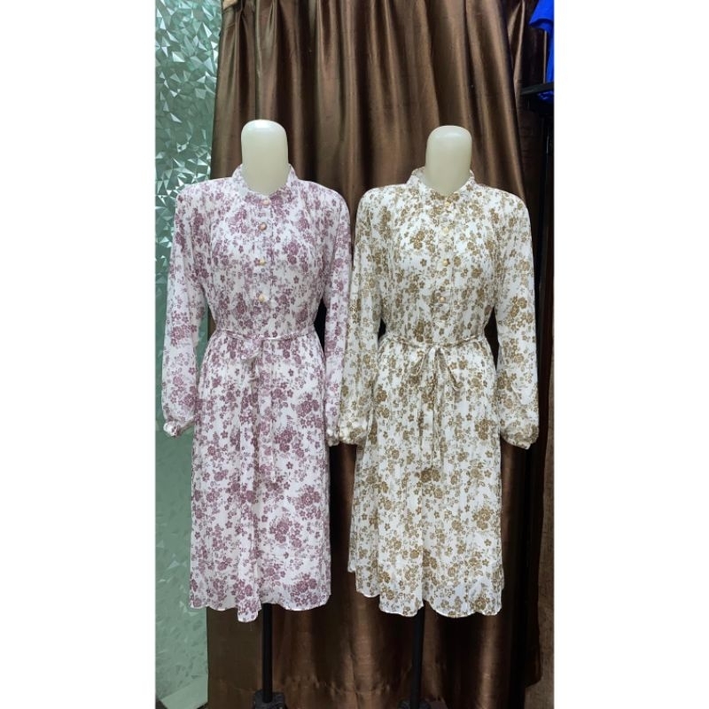 Tunik motif bunga kecil