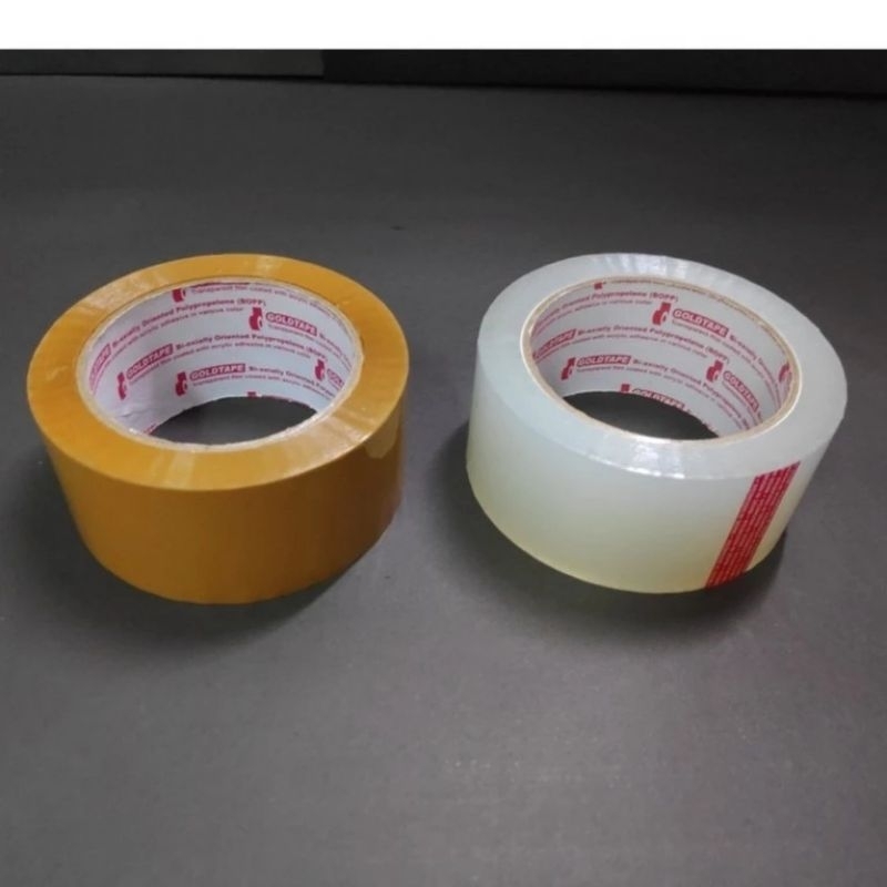 

LAKBAN GOLDTAPE 100 YARD FULL SELOTIP ISOLASI PLAKBAN PACKING KUAT ANTI PUTUS