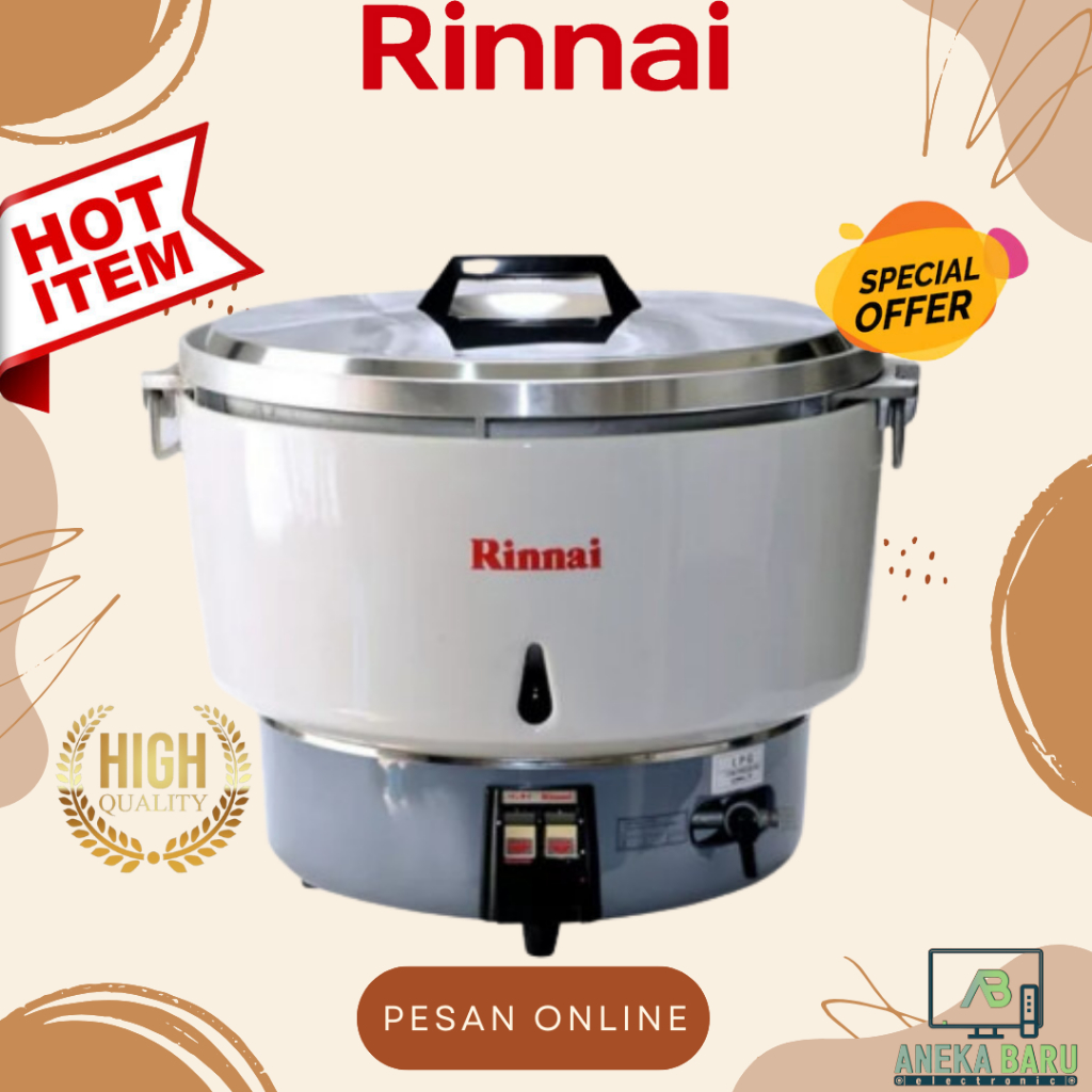 [READY & COD] Rinnai Gas Cooker Penanak Nasi RR-50A / RR50A / RR 50 A (9 Liter)