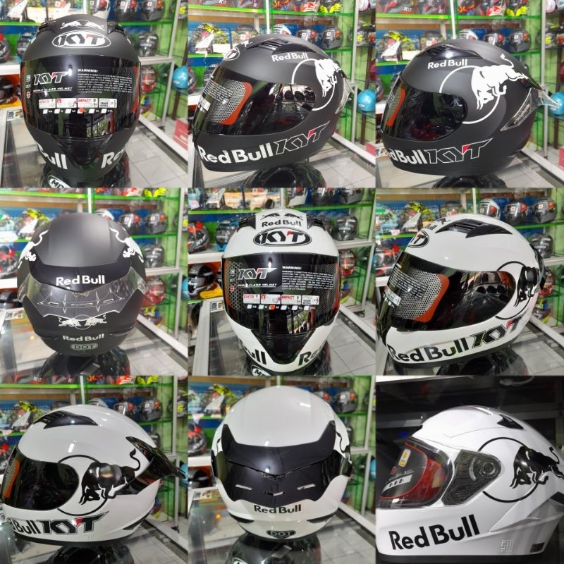 RED BULL || KYT R10 PAKET GANTENG RED BULL