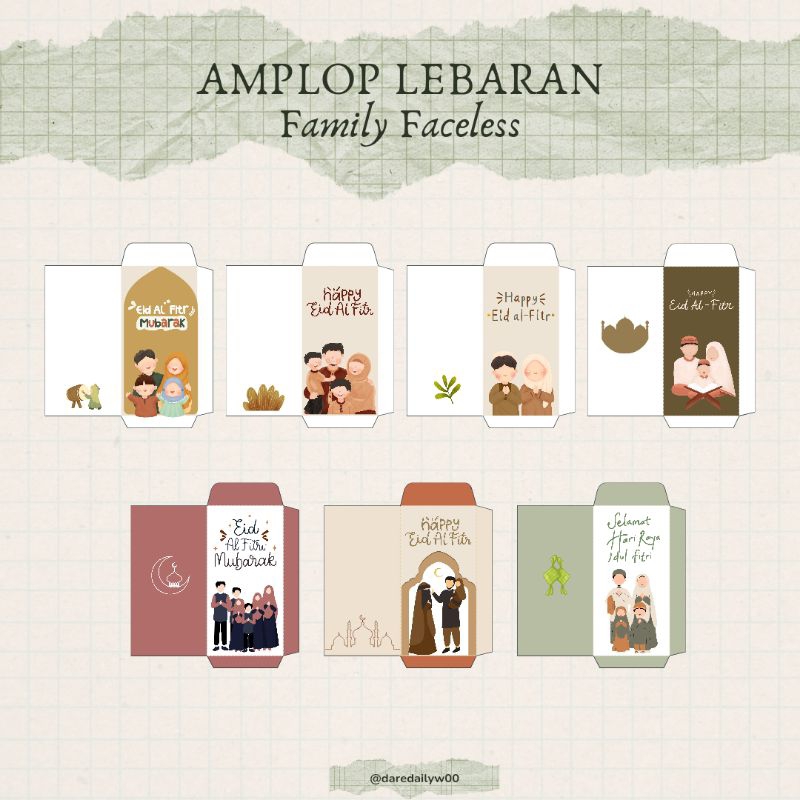

Amplop Lebaran Murah Faceless 100pcs