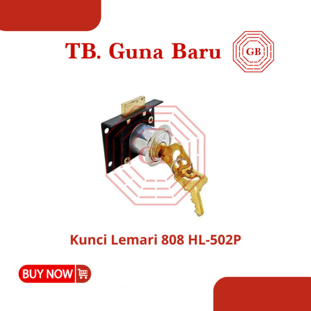 Kunci Laci Lemari Loker 808 HL-502P 22 mm | Drawer Lock 808 22 mm