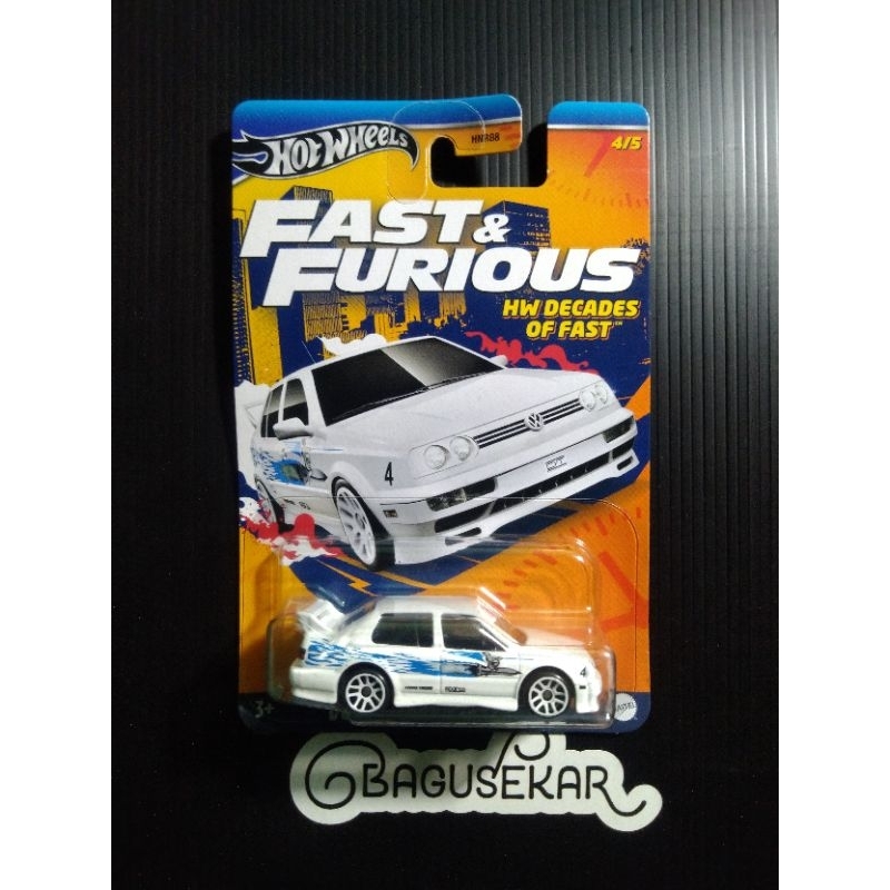 hotwheels decades of fast vw jetta mk3