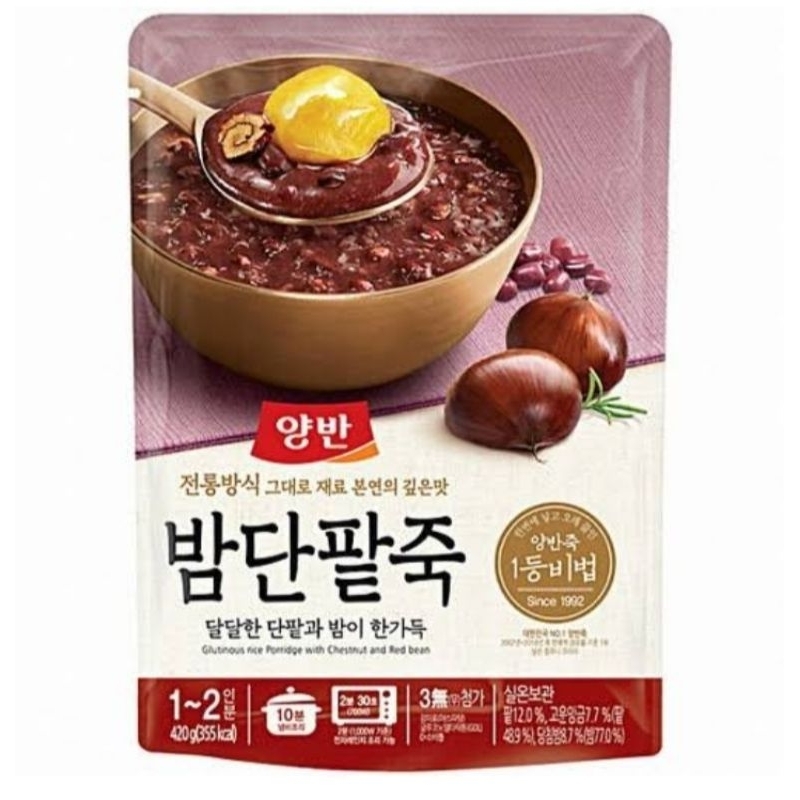 

dongwon pouch sweet red bean & chesnut poridge 420gram