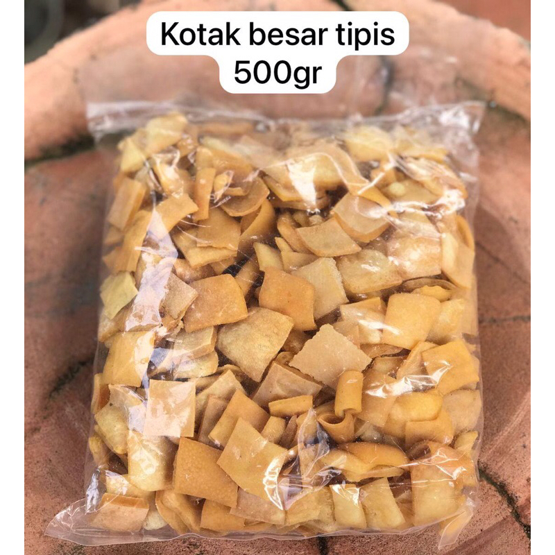 

Krecek Rambak Kulit Sapi Kualitas Super / Potongan Kotak Besar Tipis / Mentah Kemasan 500gr