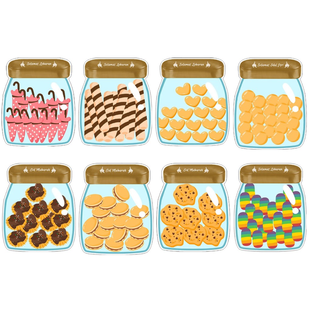 

(1 PAKET ISI 6) Amplop Lebaran 3D motif toples kue / Angpao THR Unik / Amplop Idul Fitri 2024