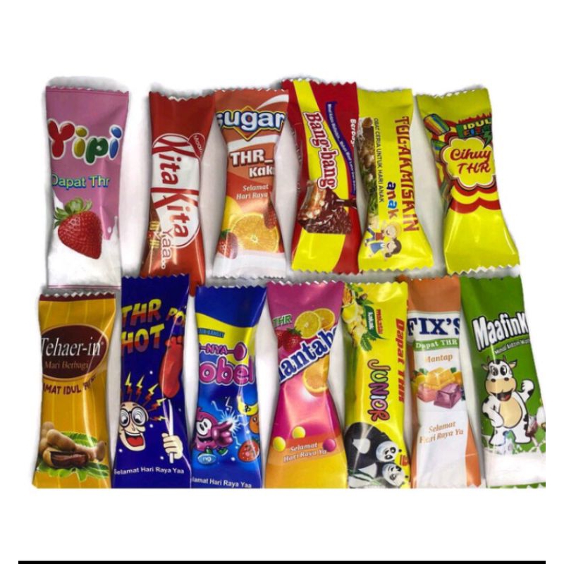 

100 Pcs Amplop Bentuk Permen