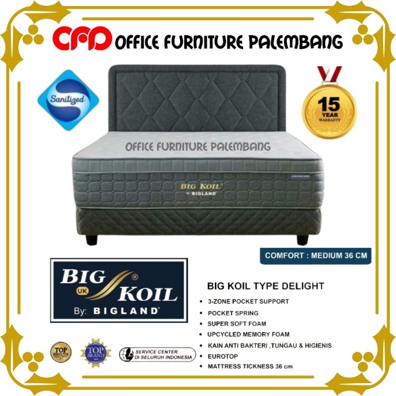 springbed bigland big koil DELIGHT matras kasur spring bed