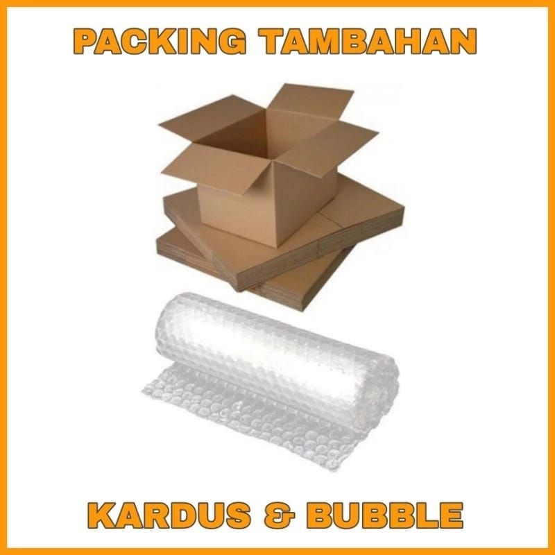 

PACKING TAMBAHAN KARDUS DAN BUBBLE WRAP