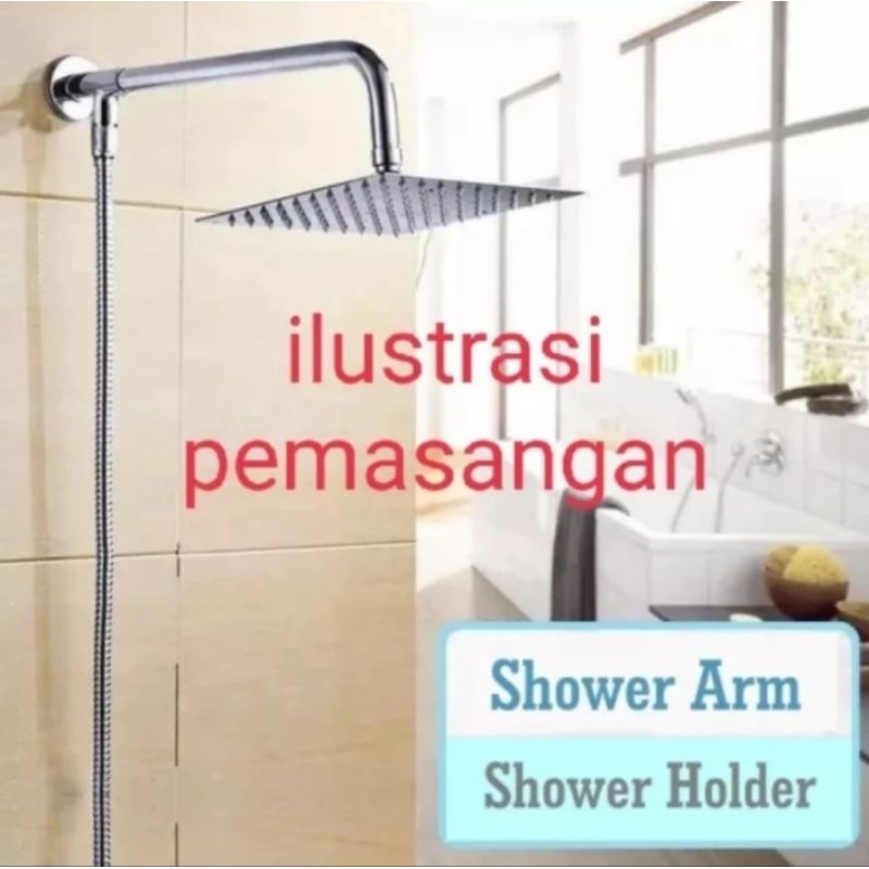 dudukan wall shower kamar mandi bracket shower head