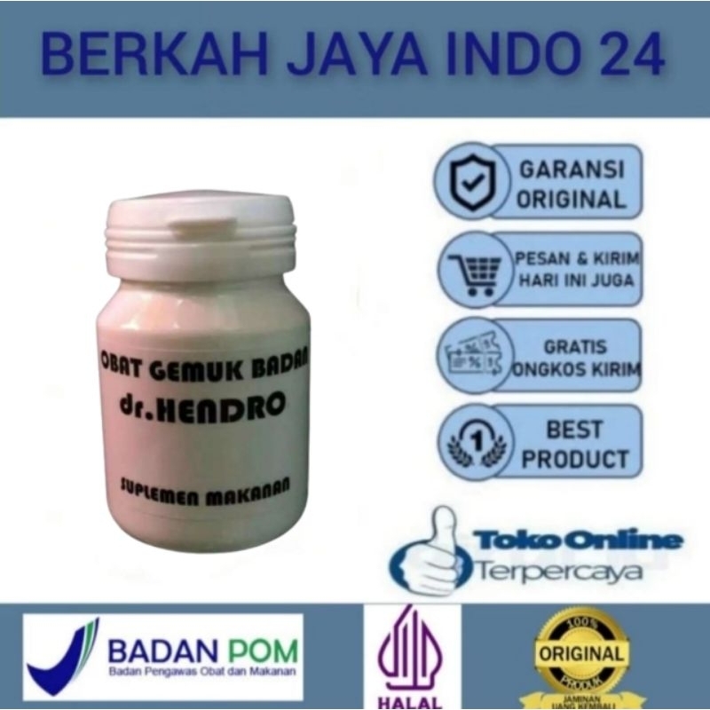 penggemuk badan dr Hendro original obat suplemen makanan pengemuk badan