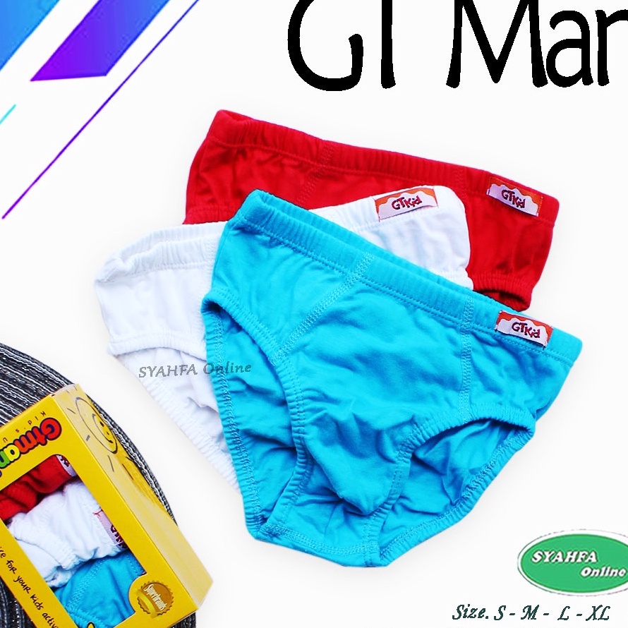 Keunikan yang melampaui ekspektasi  isi 3 GT MAN KIDS KUNING  Celana dalam gt man kids CD GT man ana