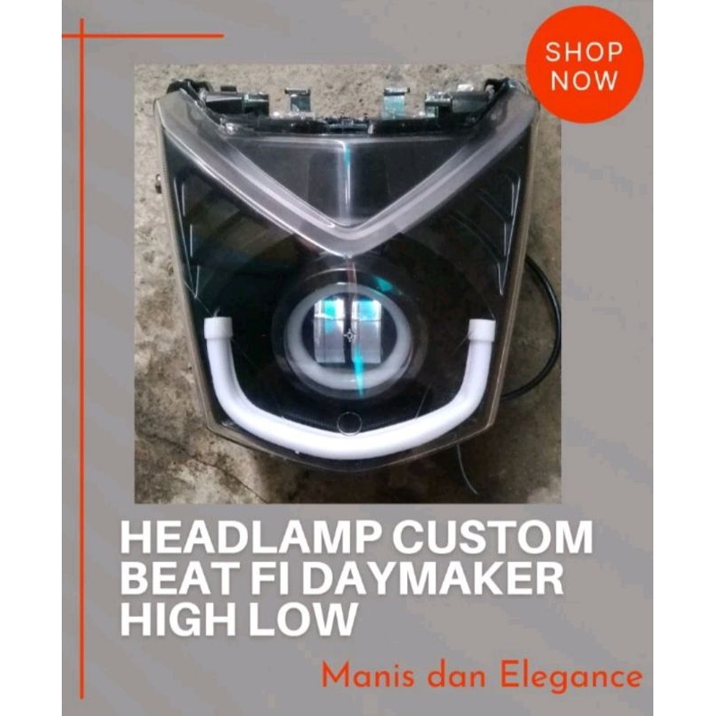 Headlamp Reflektor Lampu Depan Honda Beat FI Custom Daymaker