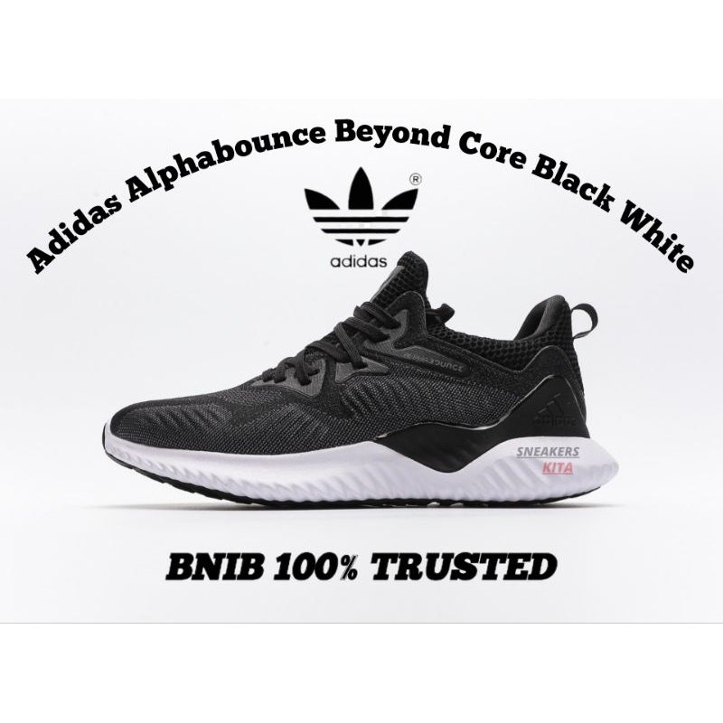 [SPORT] Sepatu Adidas Alphabounce Beyond Core Black White AC8273 BNIB 100% Authentic