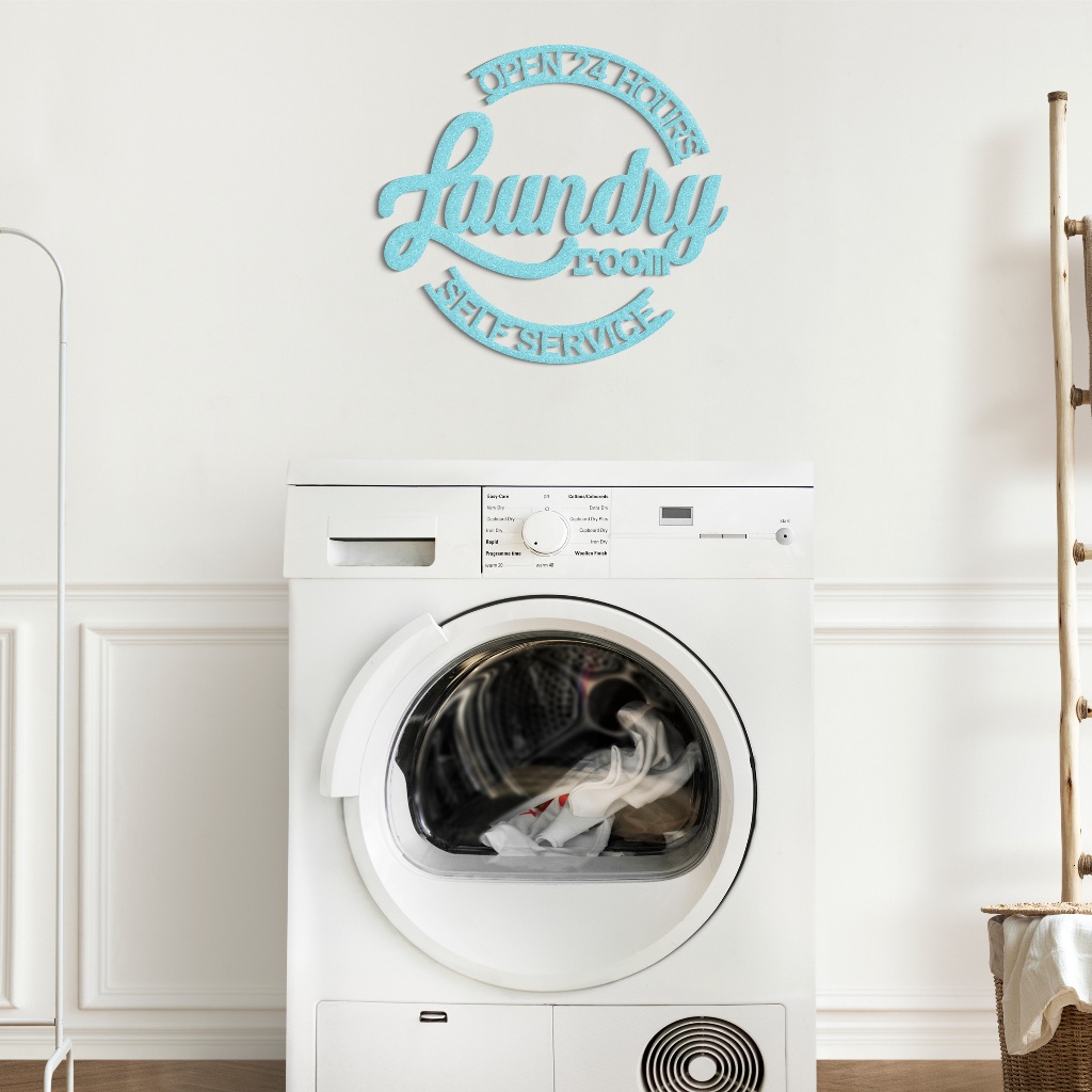 Hiasan Dinding Unik Estetik 3D Timbul "Laundry Room" Hd009