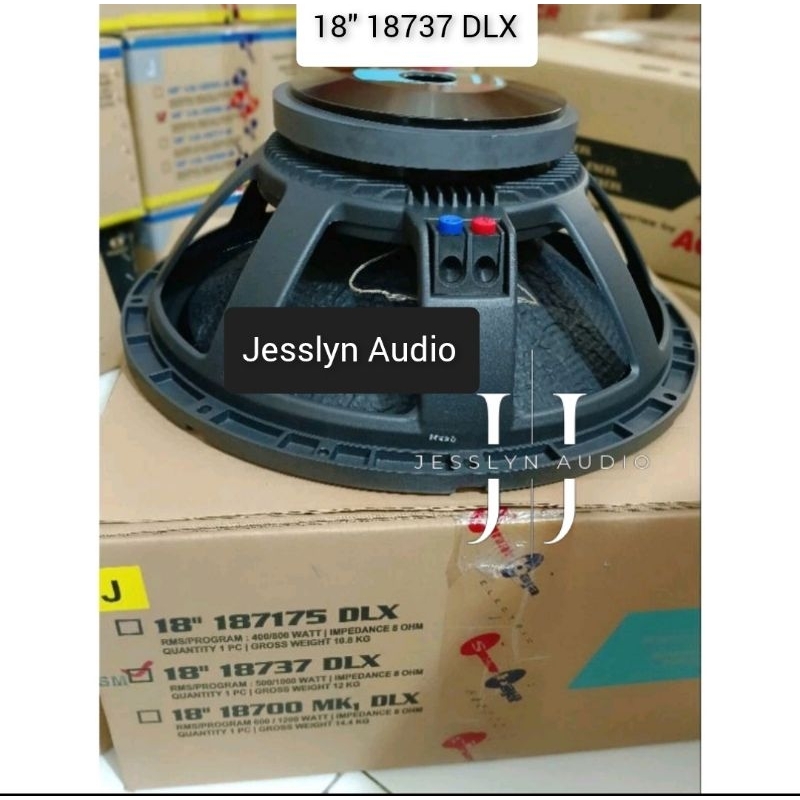 Speaker ACR DELUXE 18" 18737 VOICE COIL 4 Inch 1000 Watt / Speaker 18 inch 18737 dlx