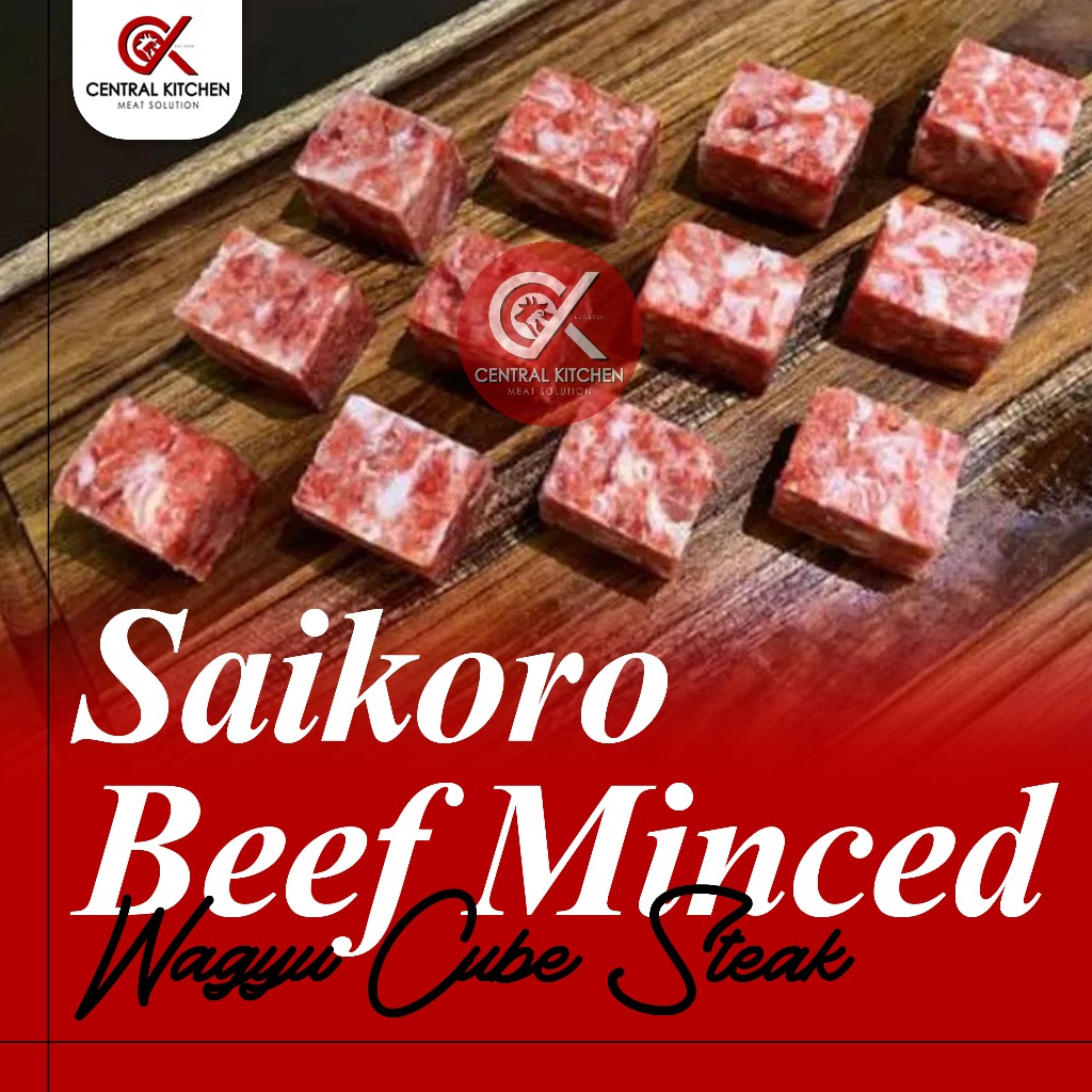 

Saikoro Beef Wagyu Cube Steak Pack 250gr