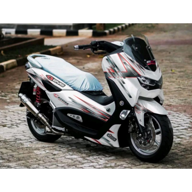 Decal Nmax New 2023 Full Body Grafis Putih