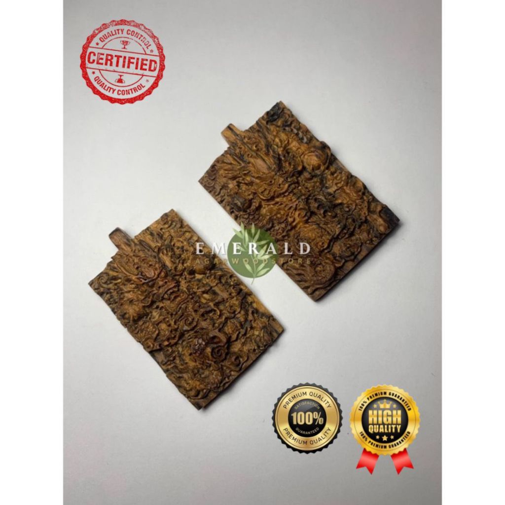 Pendant Gaharu Kalimantan Tarakan - Ukir Manual