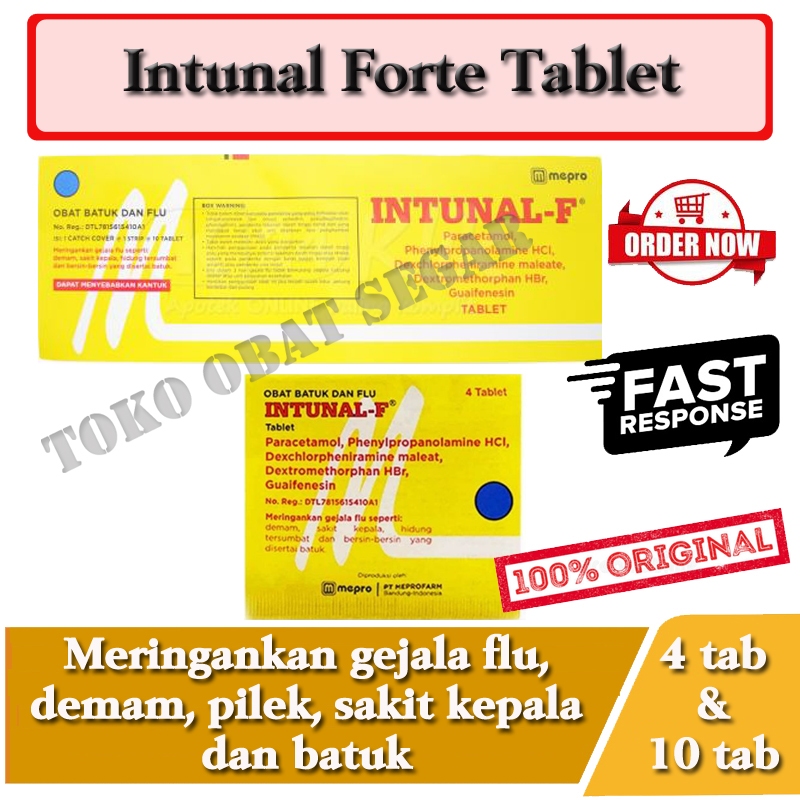 Intunal F Tablet Demam Batuk dan Pilek