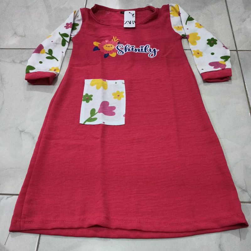 daster dress lucu anak perempuan usia 3-4 tahun