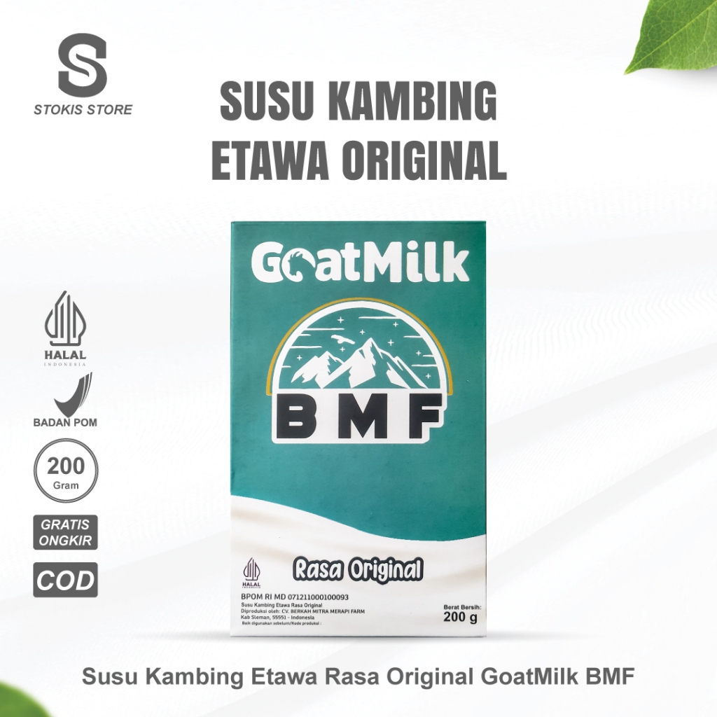 

GOATMILK BMF Susu Kambing Etawa Rasa Original BPOM 200gr