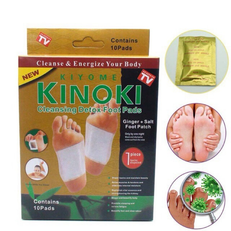 ( ASLI KINOKI ) 1 Box = 10 PCS Koyo Kinoki Gold / Koyo Kinoki / Koyo Detox Racun / Koyo Kaki Kinoki