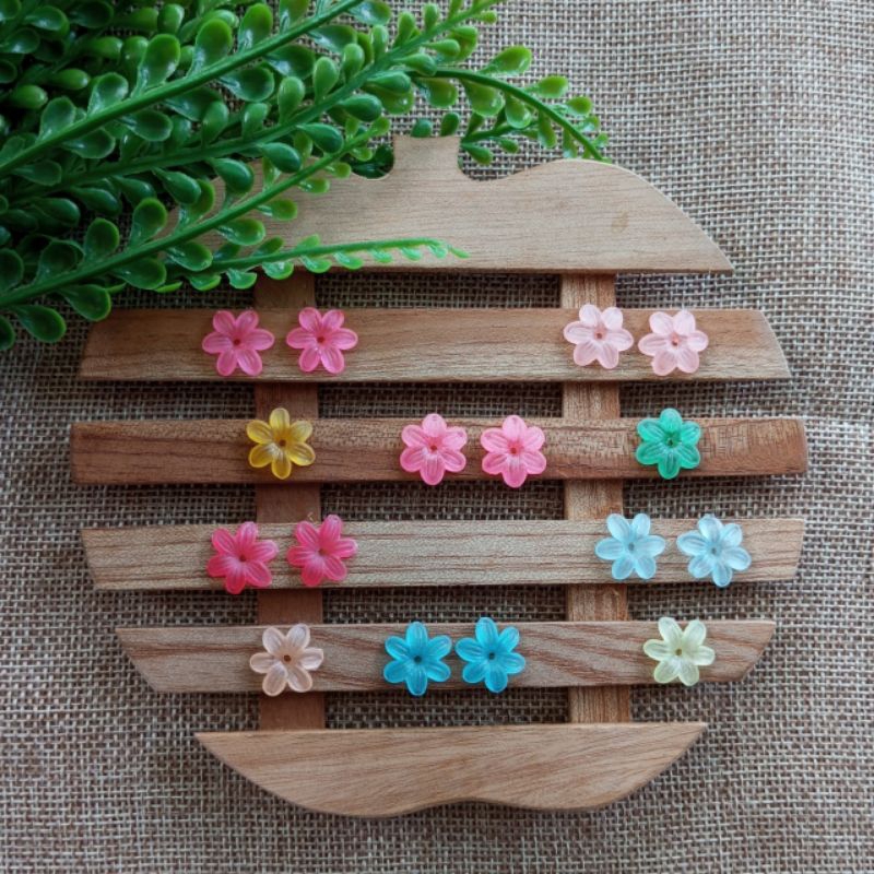 Manik Mote Kelopak Bunga Manik Bunga Sakura Akrilik Kelopak Bunga