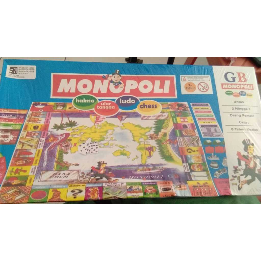 Mainan Anak Monopoli 5in1
