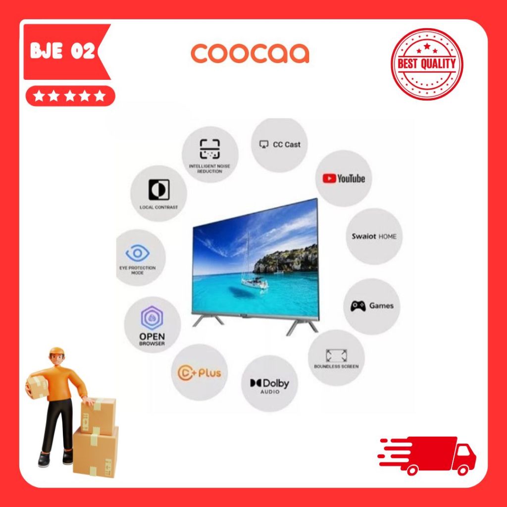 TV LED COOCAA 32CTD6500 ANDROID TV 32 INCH ANDROID 11