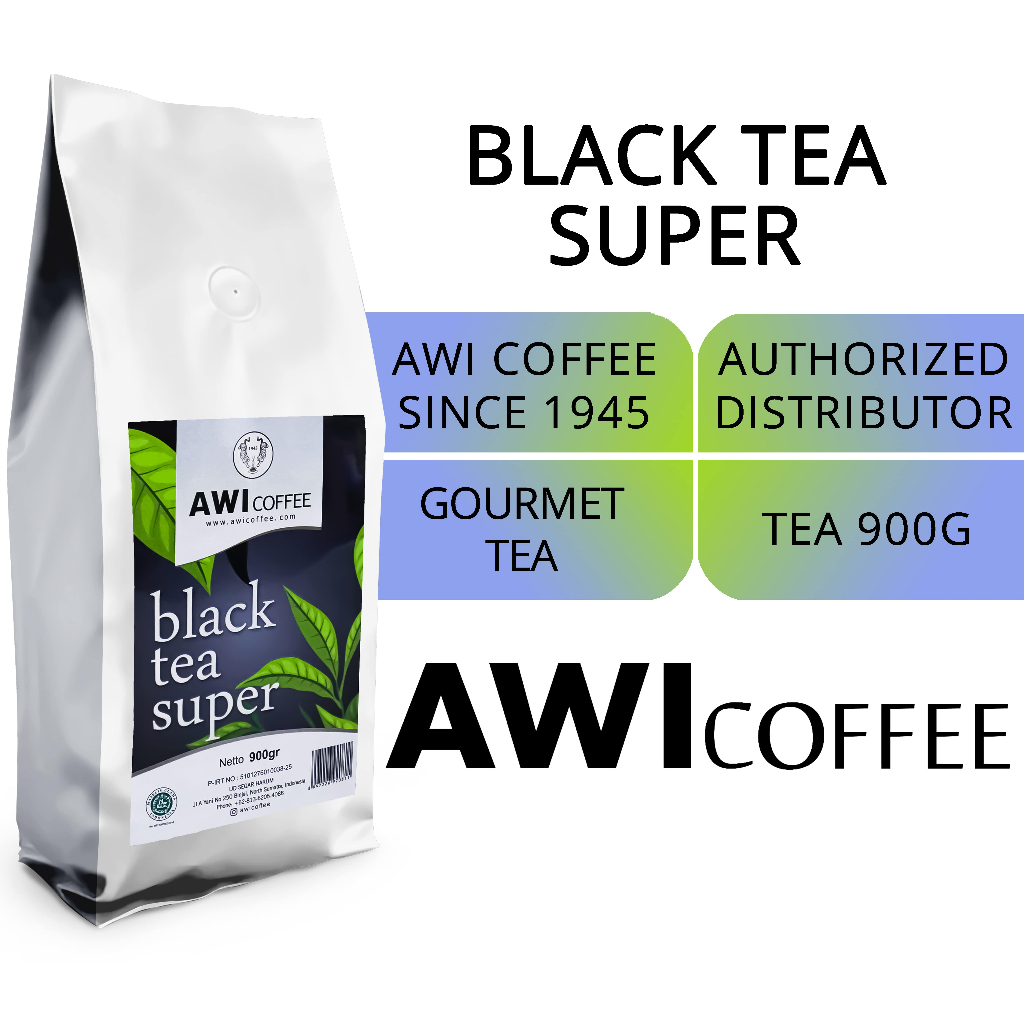 

Awi Black Tea Super 900G | Teh Hitam Broken Pekoe Bp1 Kayu Aro Kerinci Jambi (Proses Ctc)