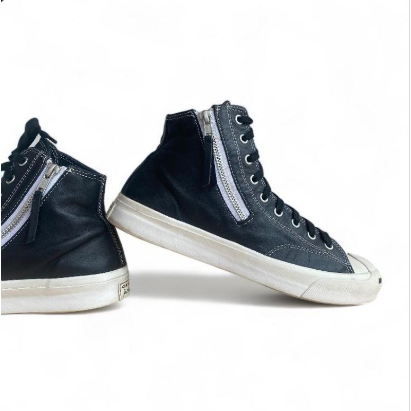 Converse Jack Purcell Zip high black and white