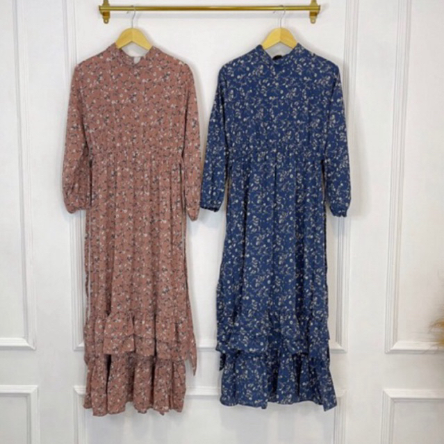 Dress gamis bunga import bangkok