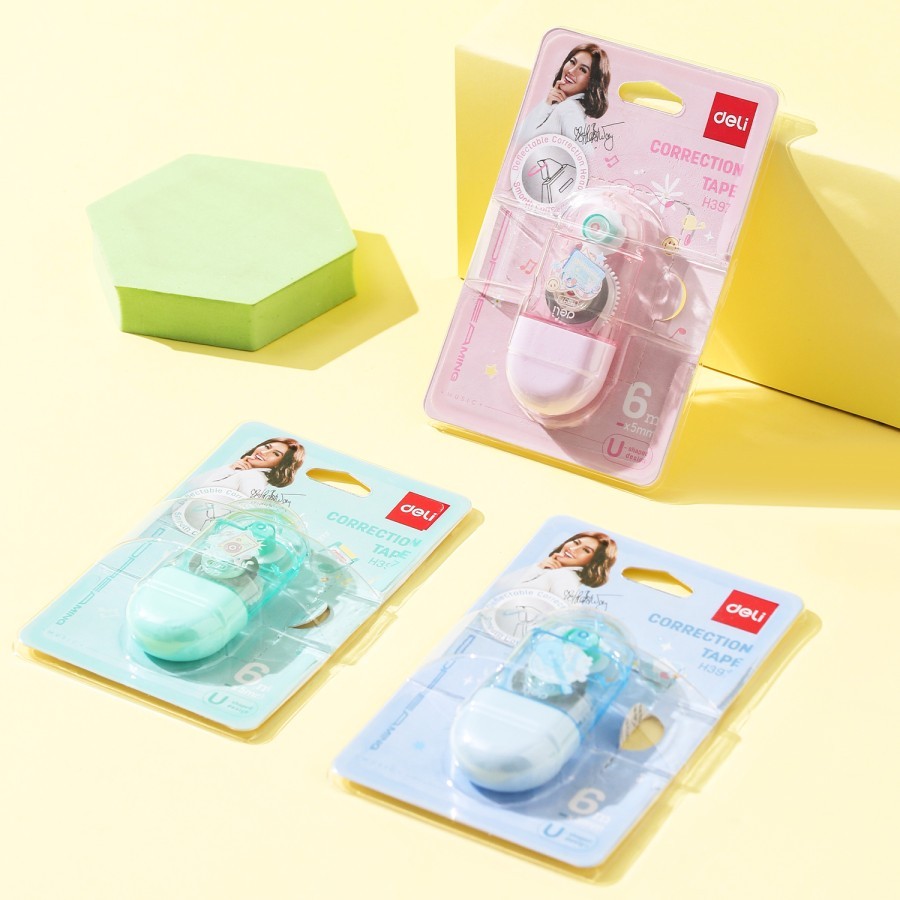 

Deli Correction Tape/ Tip-Ex [Deli x Agnez Mo] H397 - Biru Muda